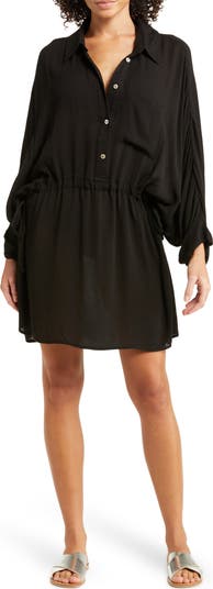 Elan Long Sleeve Cover-Up Tunic Nordstrom