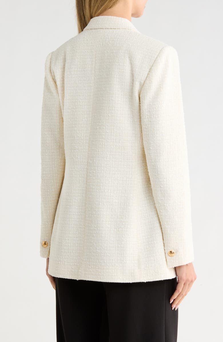 LK Bennett Mariner Double Breasted Tweed Jacket, Alternate, color, Cre-Cream