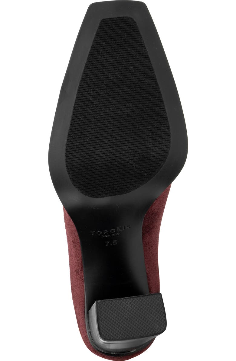 TORGEIS Katya Block Heel Bootie, Alternate, color, Burgundy