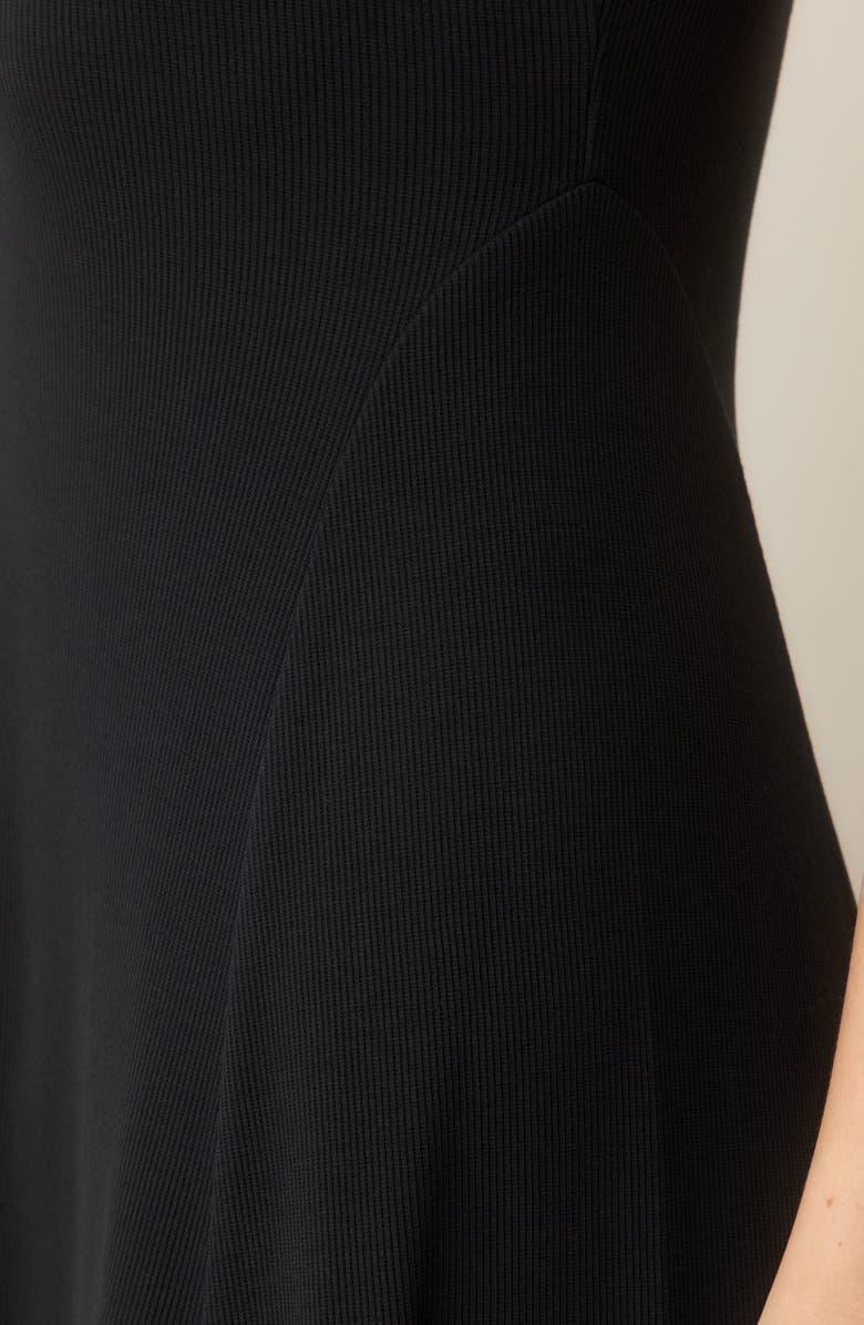 Marine Layer Lexi Sun-In Sleeveless Fit & Flare Rib Maxi Dress, Alternate, color, Black