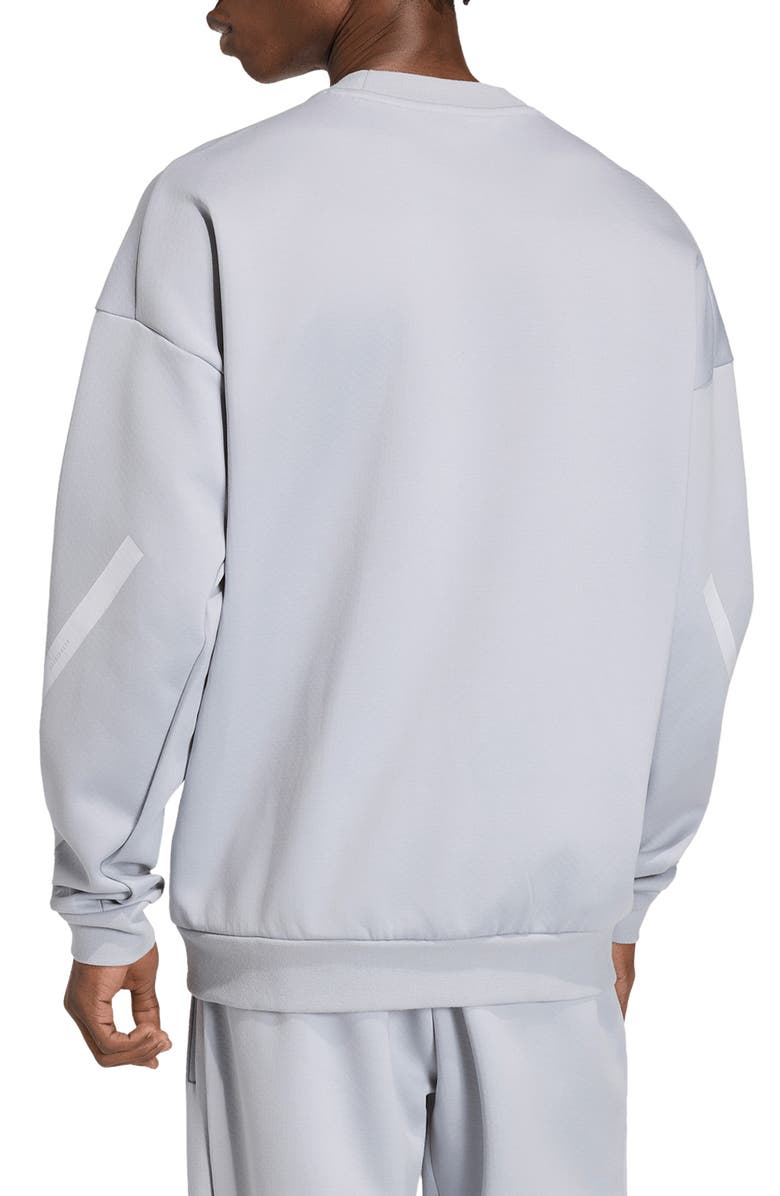 adidas Z.N.E. Oversize Sweatshirt, Alternate, color, Halo Silver/ /