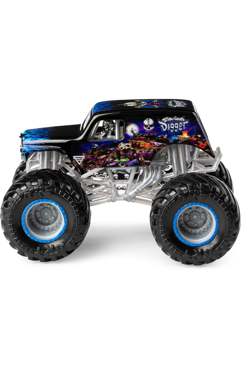 Monster Jam Grave Digger vs Son-Uva Digger Monster Truck Duo Pack- True Metal 164 Scale Die-Cast with Original Grave Digger Paint and Body, Alternate, color, Black