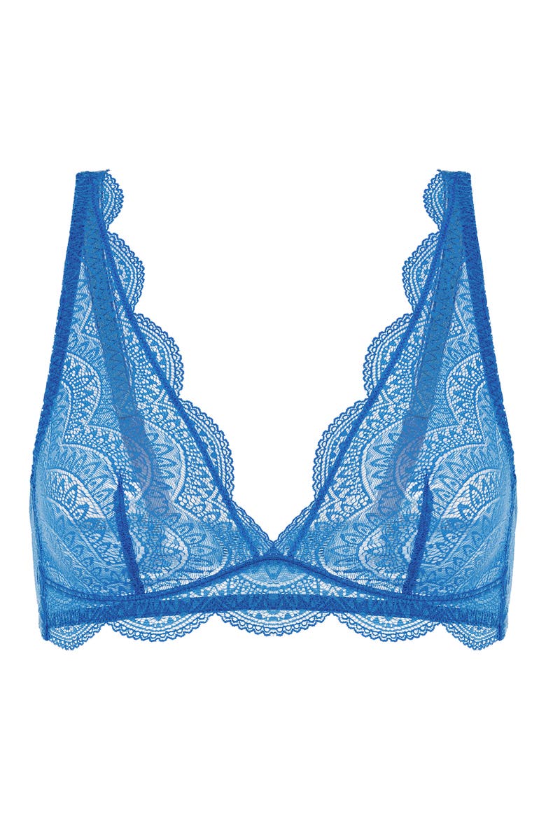Karma Triangle Bralette, Alternate, color, MYOSOTIS BLUE