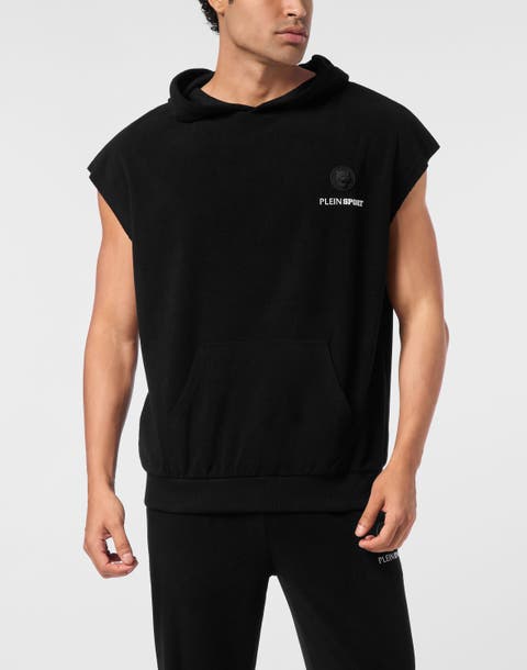 Sponge Sleeveless Hoodied Vest