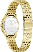 GUESS Round Crystal Accent Bracelet Watch, 32mm