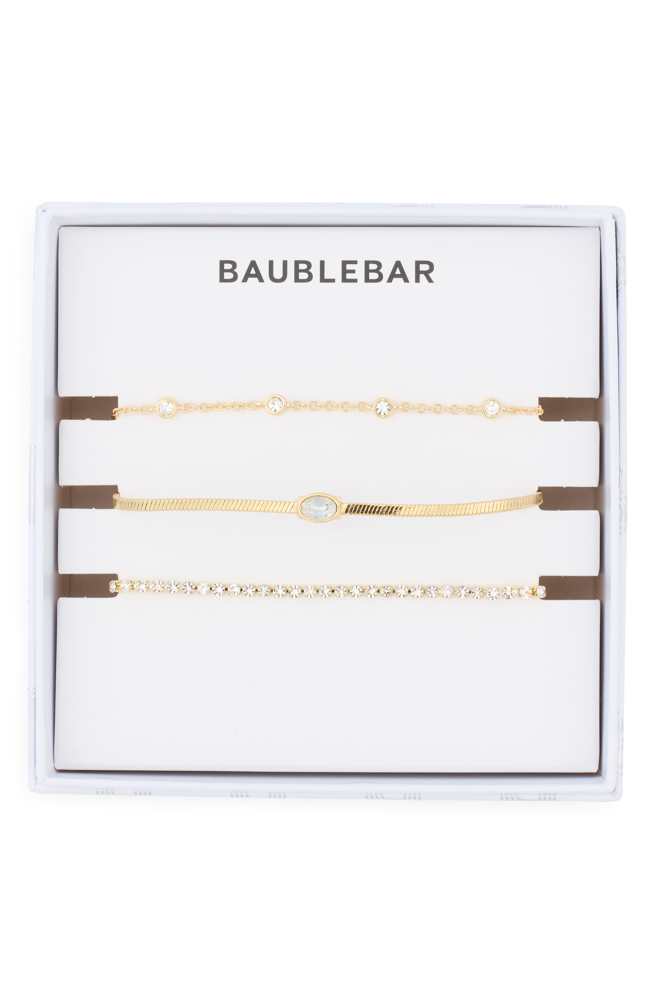 BaubleBar Set of 3 Chain Bracelets