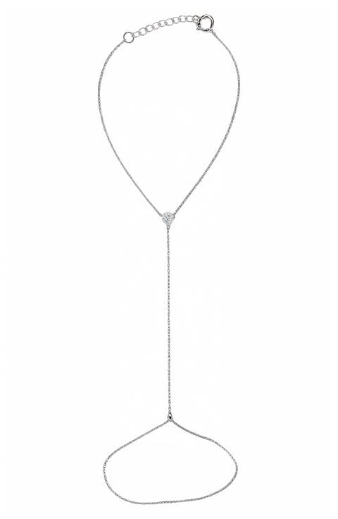 Single Stone Hand Chain