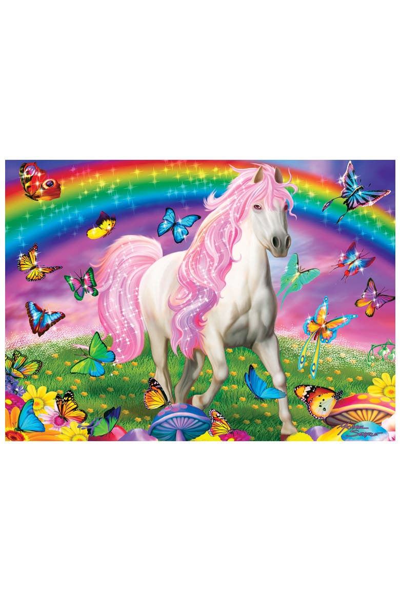 Glow in the Dark Rainbow 1000pc Puzzle, Alternate, color, Multicolor