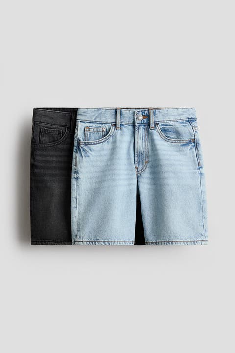 2-pack Loose Fit Denim Shorts