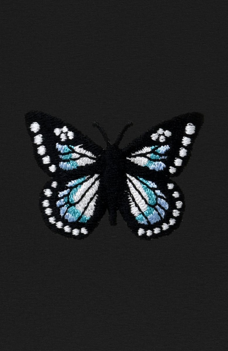 Dalix Butterfly Relaxed Midweight Jersey Tee, Alternate, color, Black