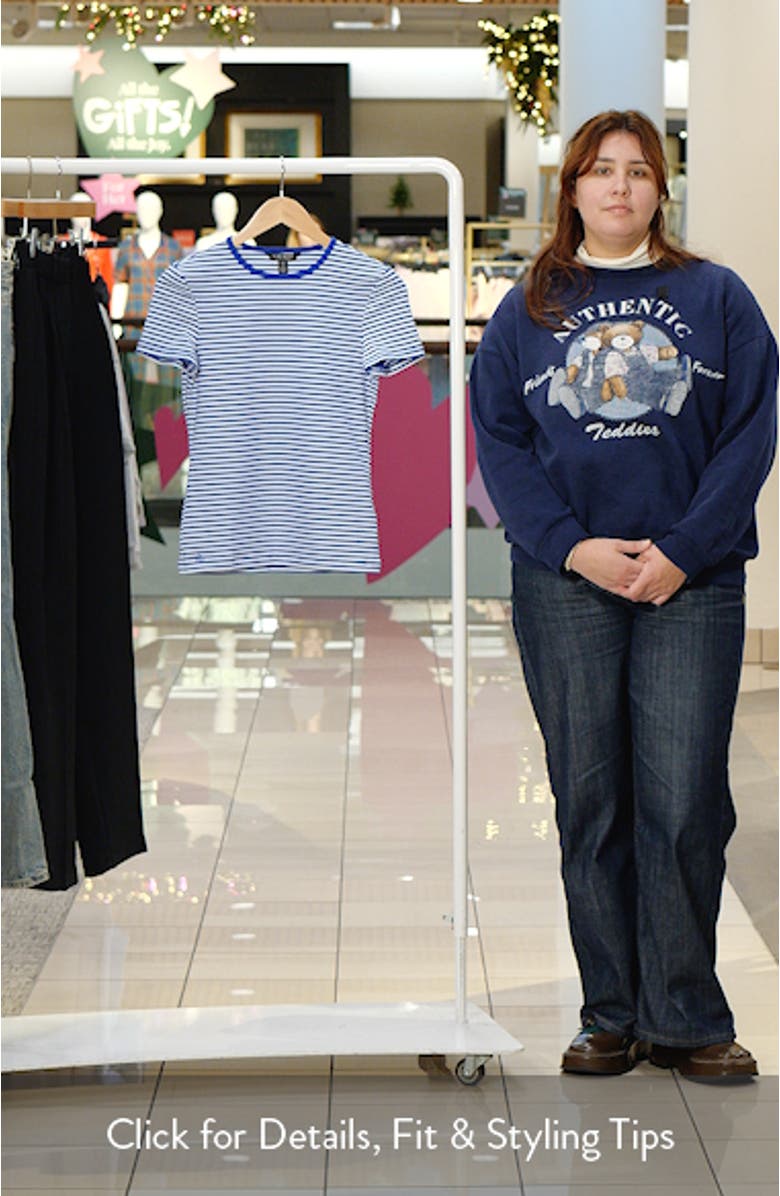 Stripe Cotton Blend T-Shirt, sales video thumbnail