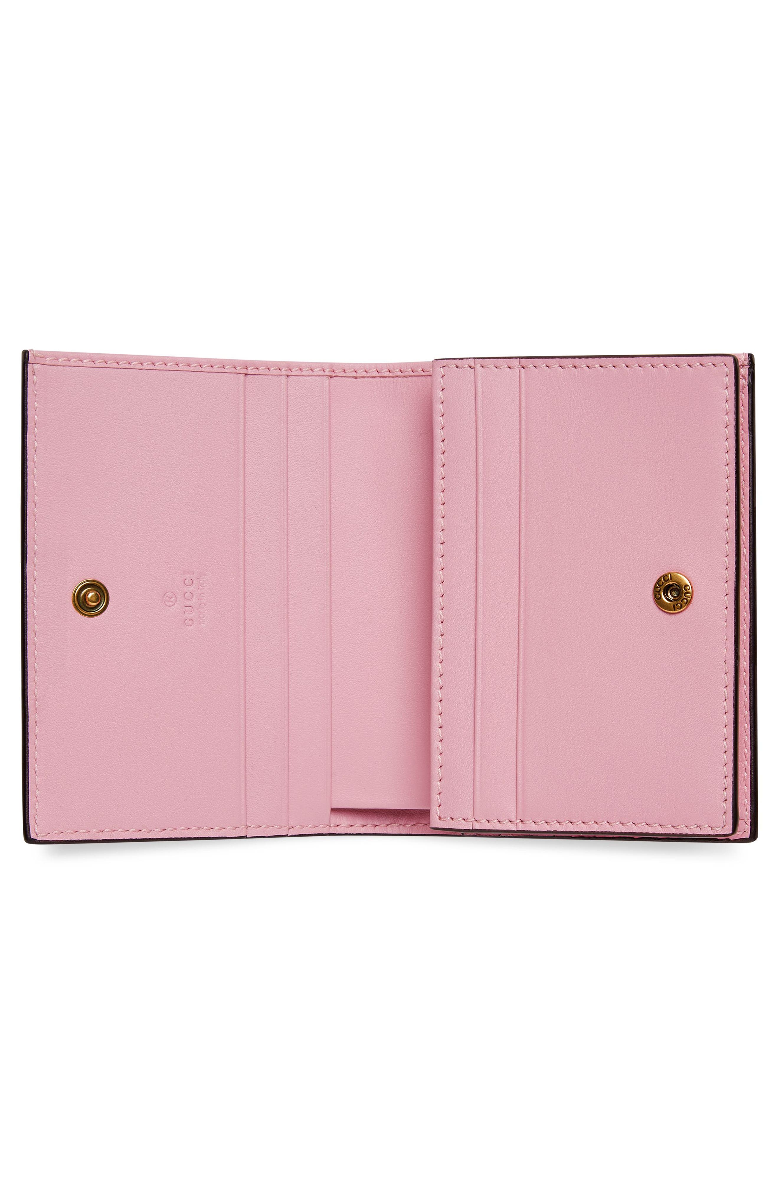Gucci Strawberry Print GG Supreme Canvas Card Case (Women) | Nordstrom