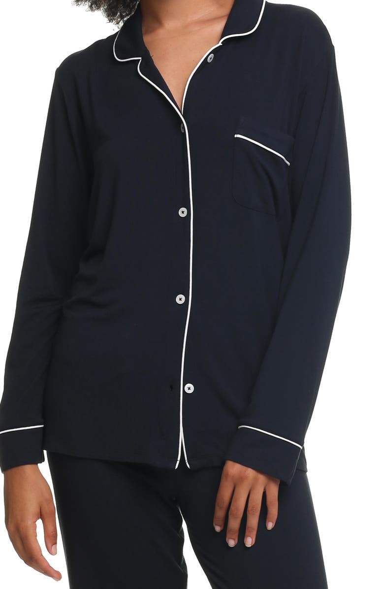 Papinelle Kate Jersey Pajamas, Alternate, color, Black