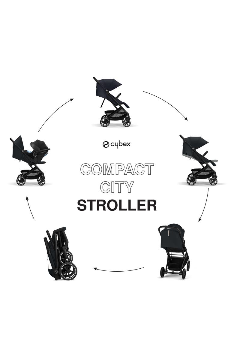 CYBEX Beezy 2 Compact City Stroller, Alternate, color, Magic Black