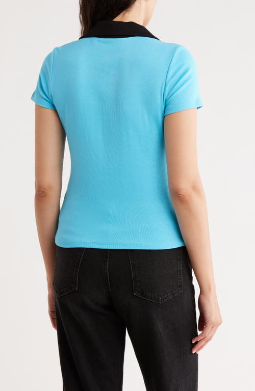Cyrus Short Sleeve Button-up Shirt In Blue