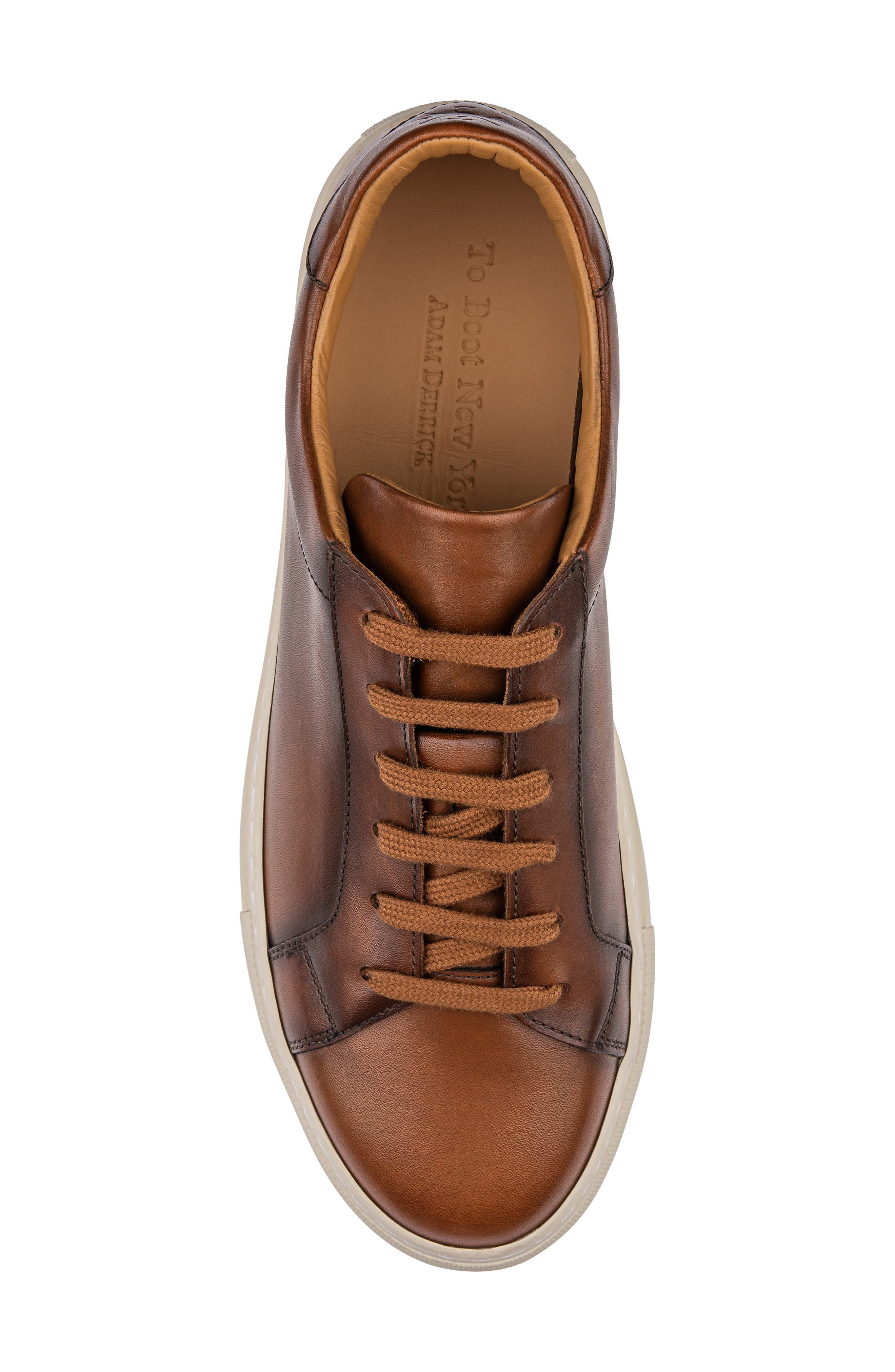Gavin Leather Low Top Sneaker, Alternate, color, TAN