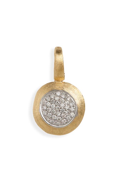 Jaipur 18K Yellow Gold Small Pavé Diamond Pendant