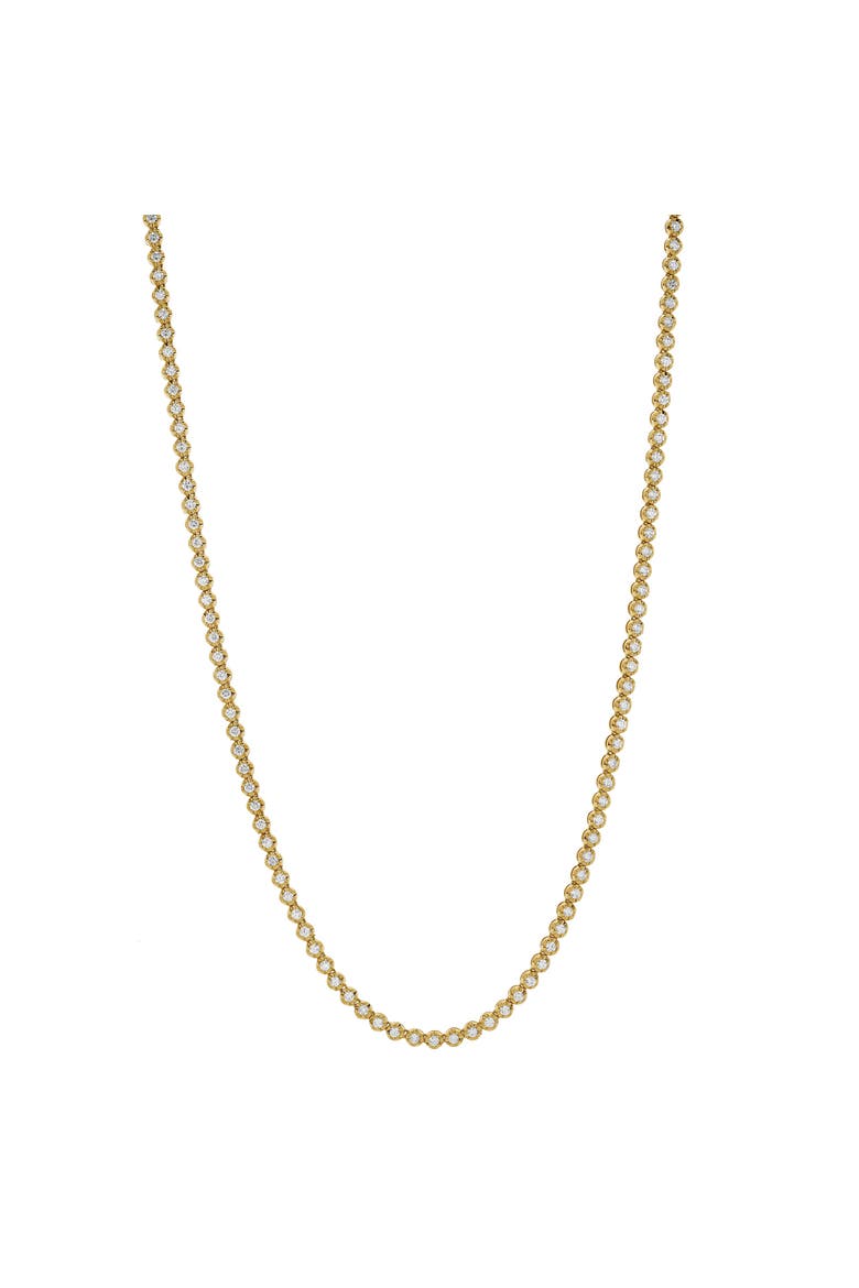 LMJ 14K Yellow Gold Diamond Tennis Chain - 4 Carats, Alternate, color, 14K Yellow Gold