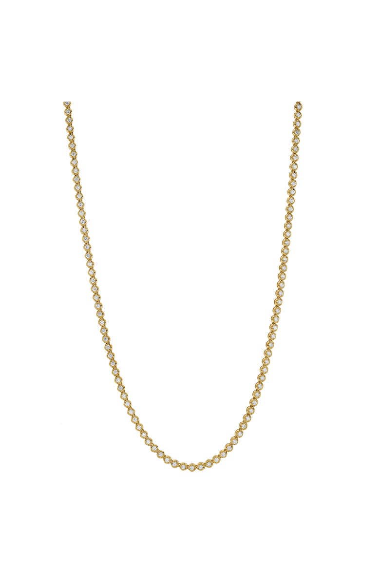LuvMyJewelry LMJ 14K Yellow Gold Diamond Tennis Chain - 4 Carats, Alternate, color, 14K Yellow Gold