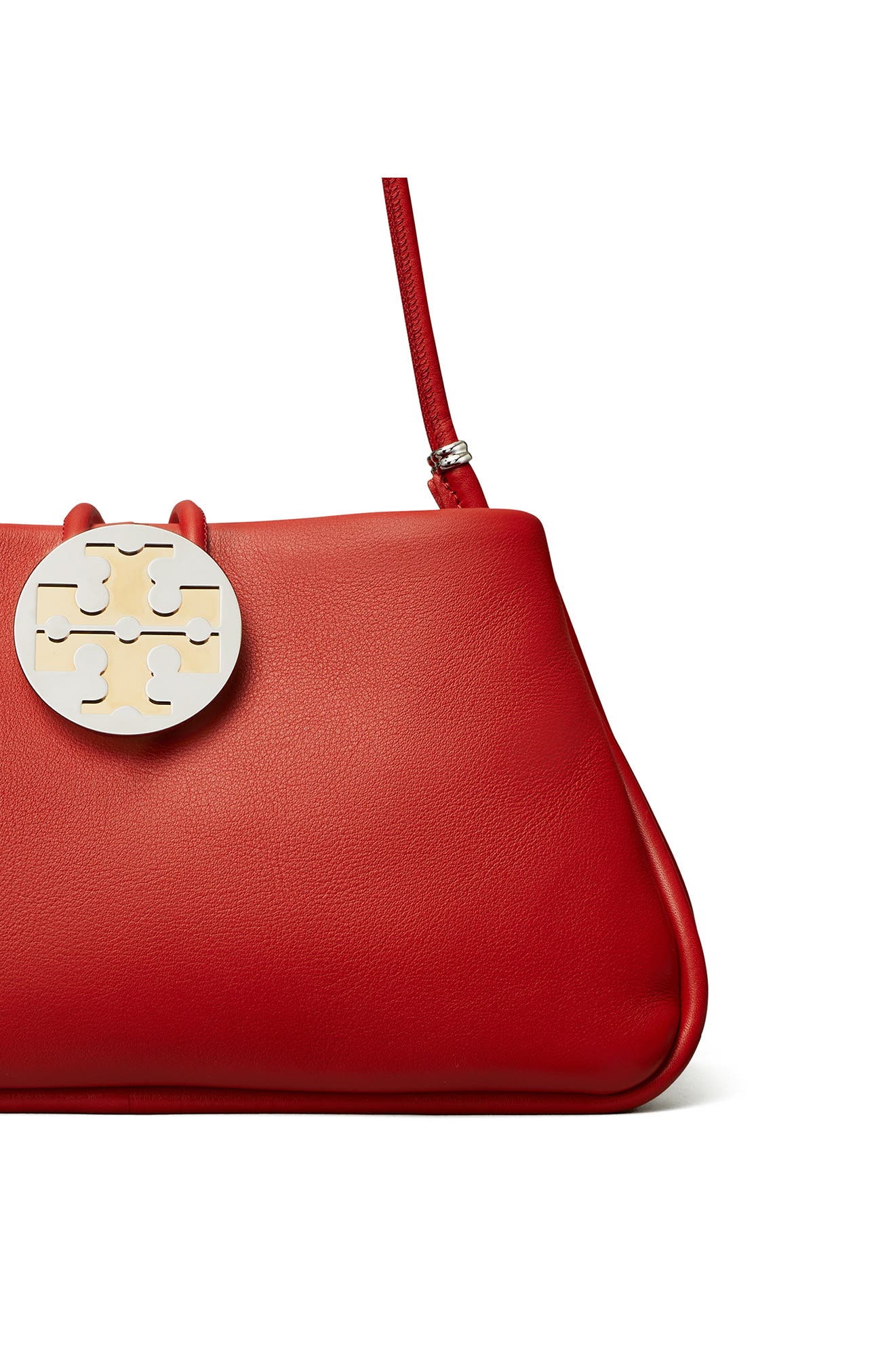 Tory Burch Violet Leather Shoulder Bag, Alternate, color, 