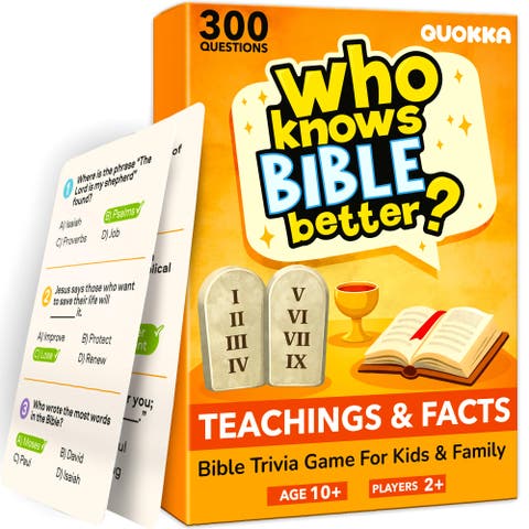 Who Knows Better? Trivia Card Games for Kids & Family