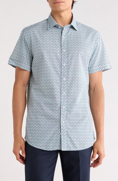 Bell Valley Sports Fit Short Sleeve Button-Up Shirt