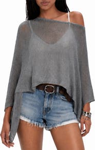 Love By Design Open Stitch Cape Sweater