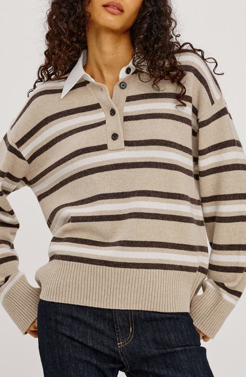 Paxton Stripe Henley Sweater
