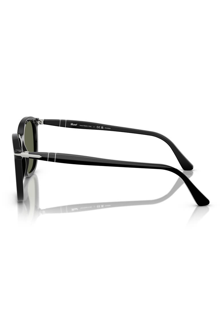 54mm Polarized Pillow Sunglasses, Alternate, color, BLACK