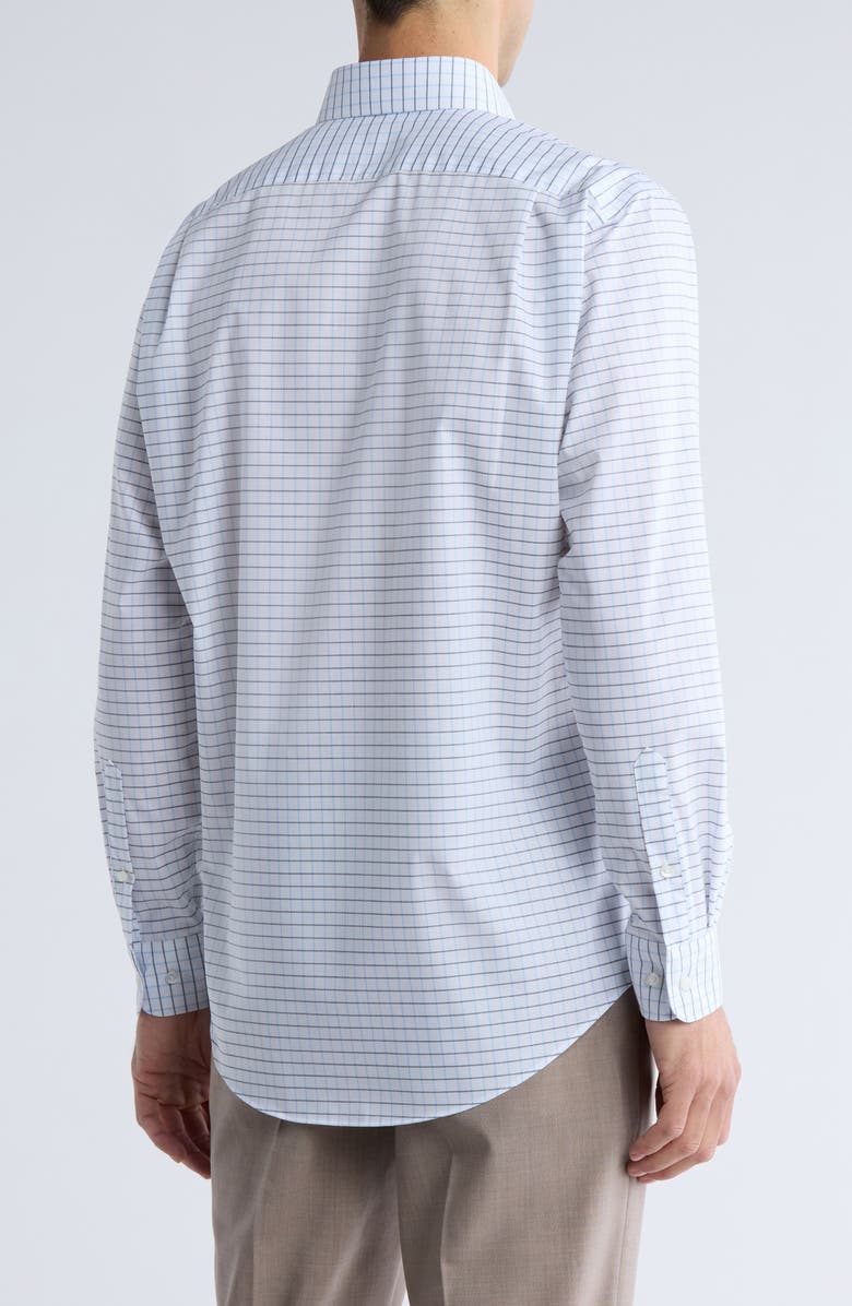 NORDSTROM RACK Lismore Windowpane Dress Shirt, Alternate, color, Blue Lismore Windowpane