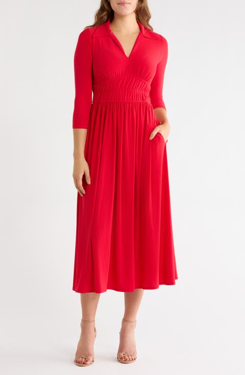 Jersey Midi Dress