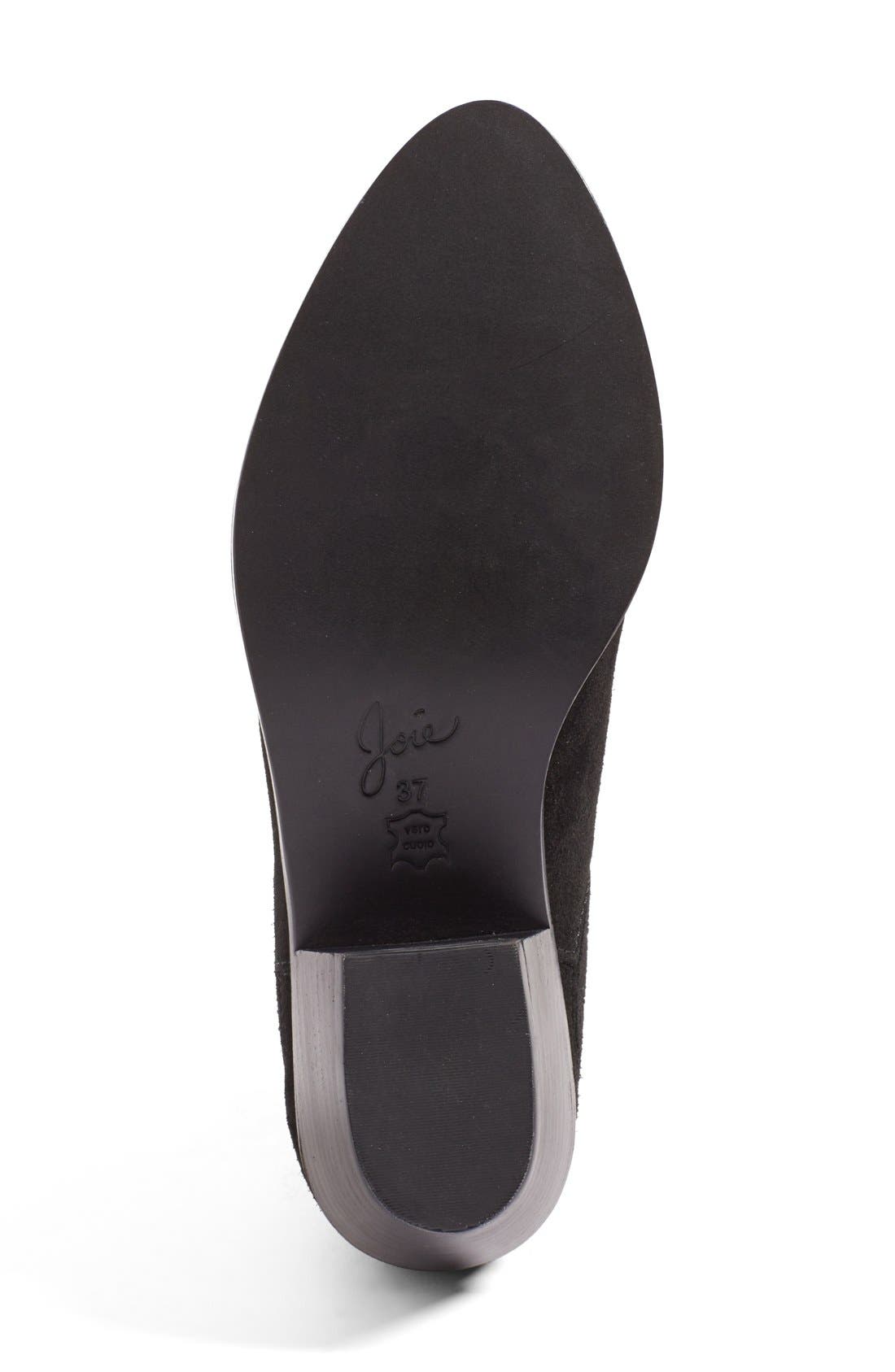 'Barlow' Suede Bootie, Alternate, color, BLACK