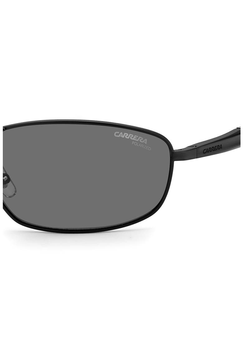 x Ducati 64mm Polarized Rectangular Sunglasses, Alternate, color, MATTE BLACK / GREY