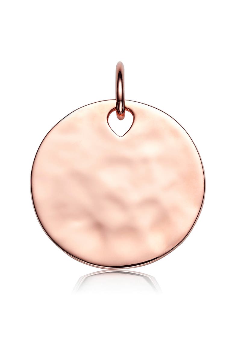 Monica Vinader Engravable Havana Pendant Charm, Alternate, color, Rose Gold