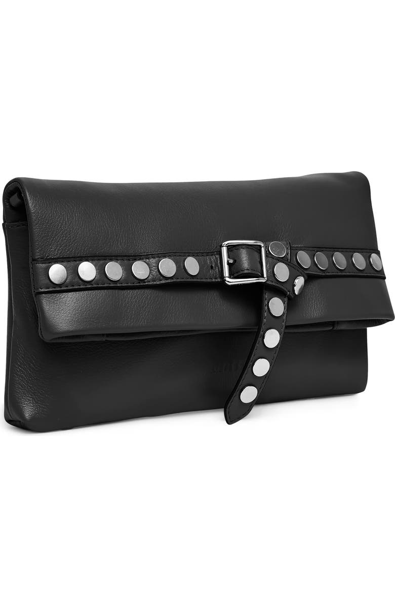 AIMEE Jagger Clutch, Alternate, color, Black