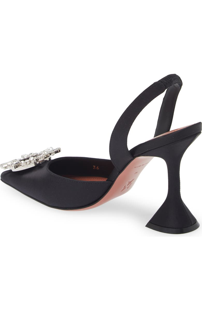 Amina Muaddi Begum Glass Pointed Toe Slingback Pump, Alternate, color,