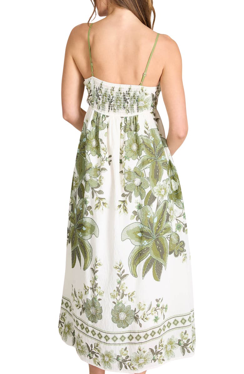 Blu Pepper Floral Empire Waist Midi Sundress, Alternate, color, 