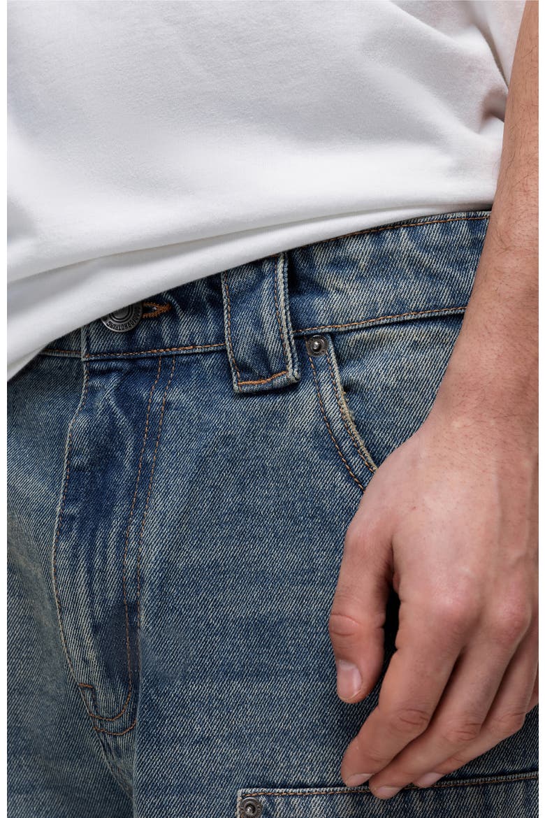 Release Blue Denim Shorts, Alternate, color, Blue