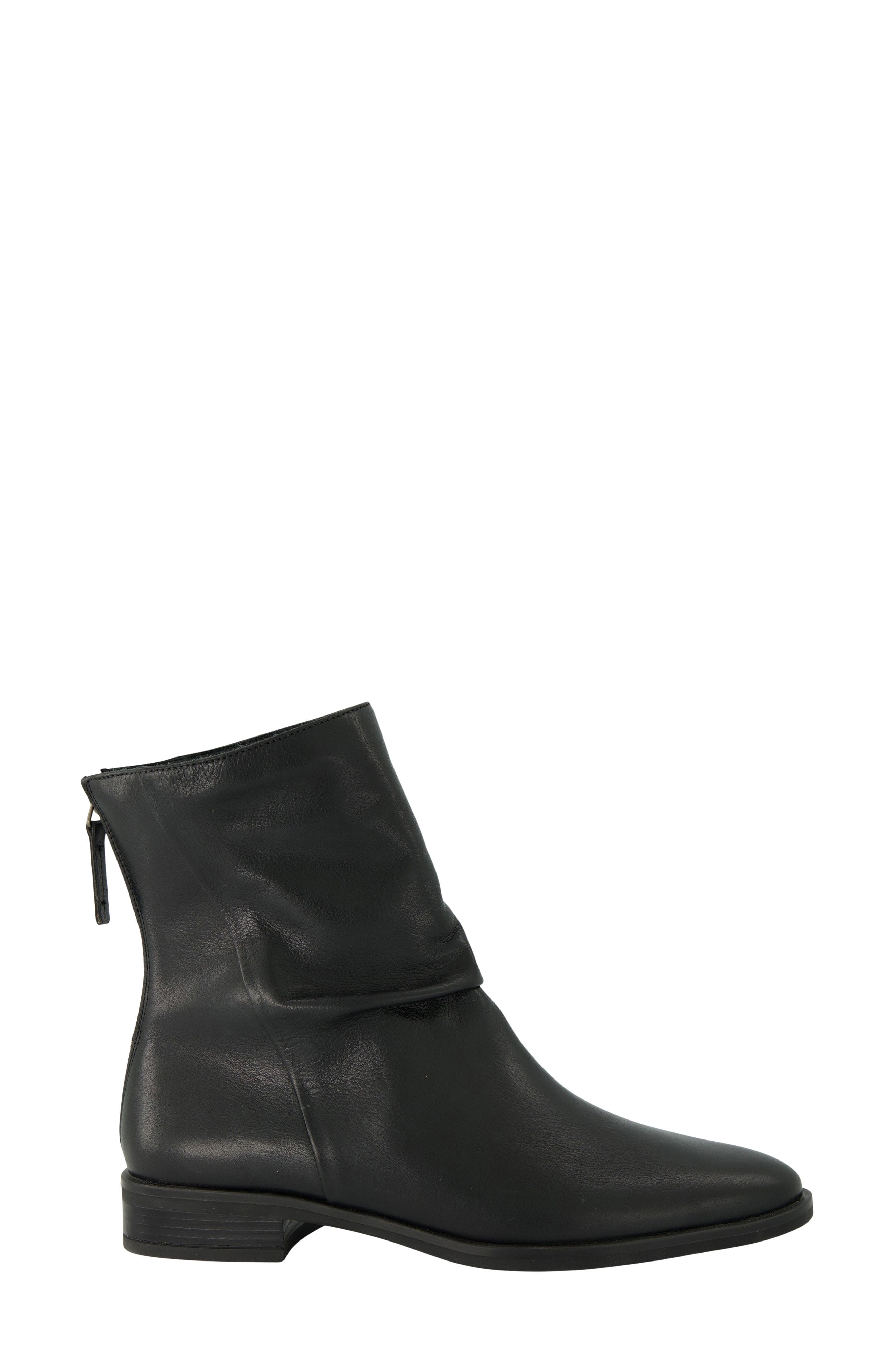 Flair Bootie, Alternate, color, BLACK SILKY LEATHER