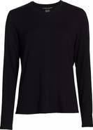 Majestic Filatures Soft Touch Semi Relaxed Long Sleeve Crewneck T-Shirt