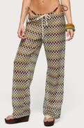 EDIKTED Mindee Crochet Pants