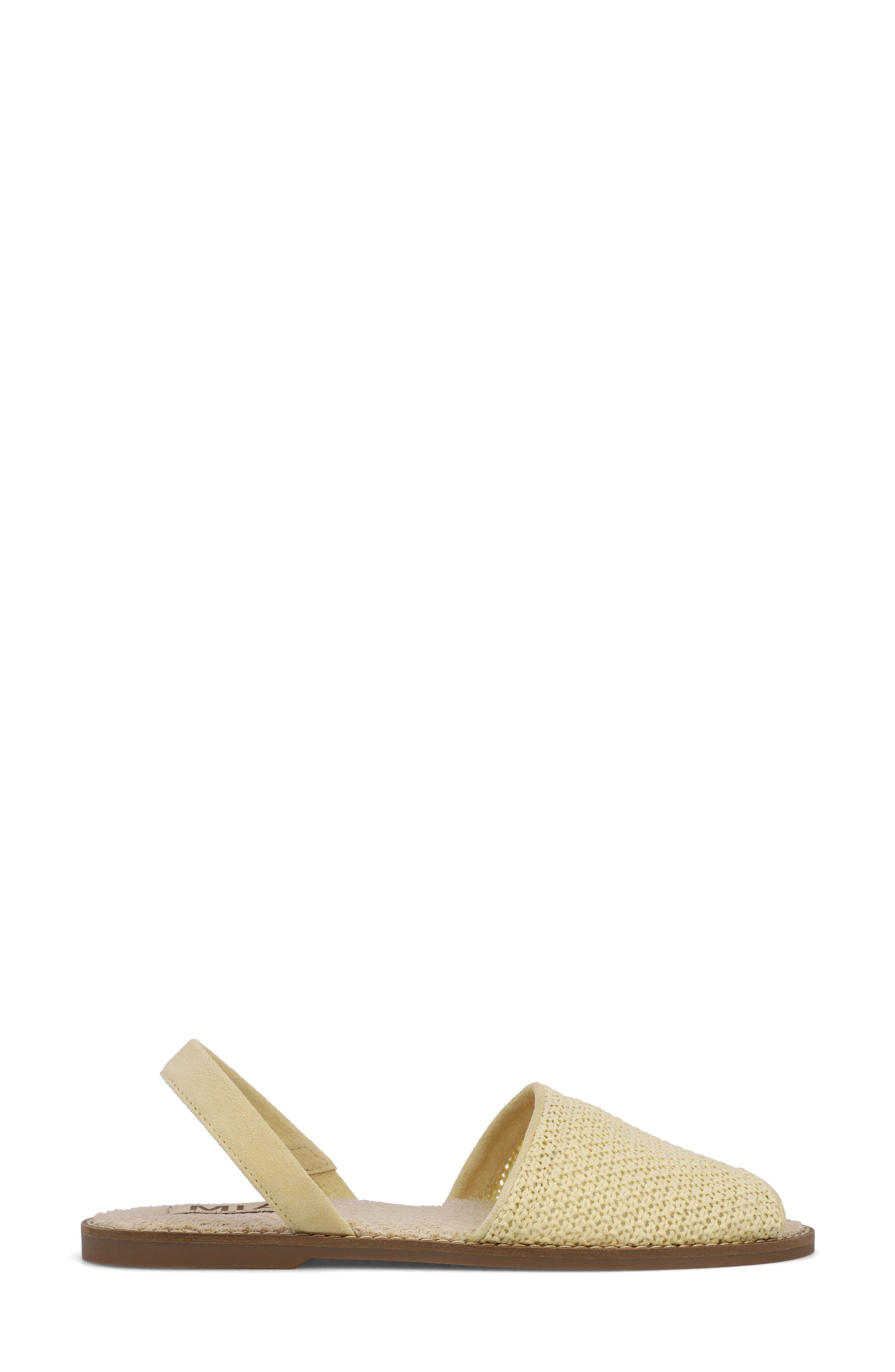 Brazil Slingback Sandal, Alternate, color, BUTTER/ YELLOW WOVEN