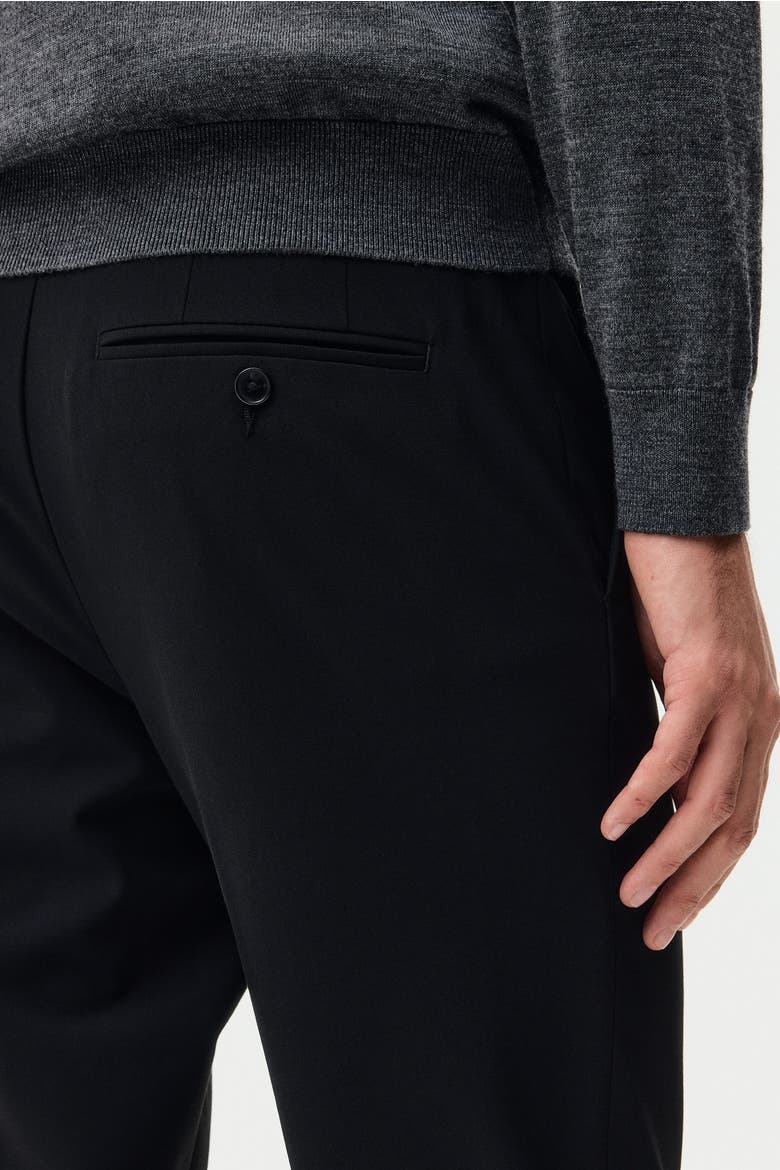 Slim Fit Tailored Trousers, Alternate, color, Black