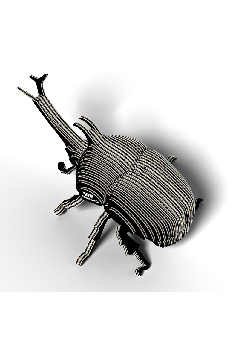 Rhino Beetle 3D Puzzle, Alternate, color, No Color