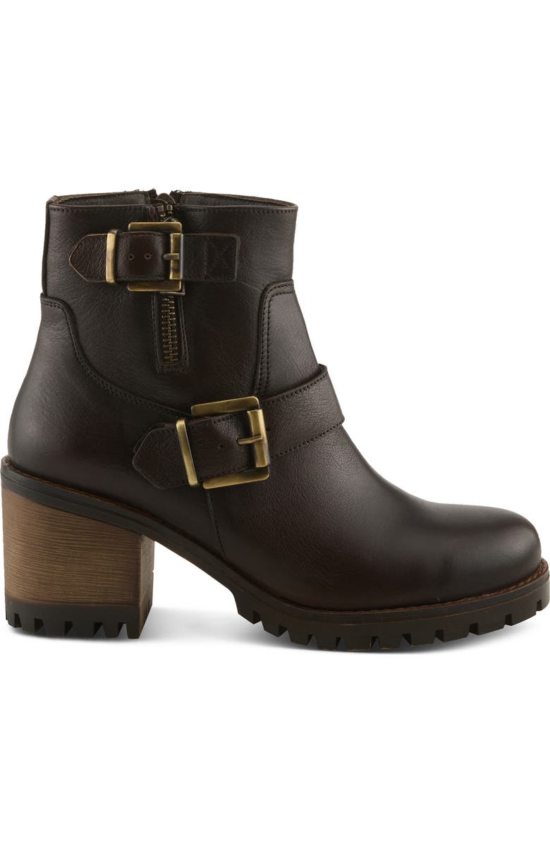 Spring Step Acco Block Heel Bootie, Alternate, color, Dark Brown