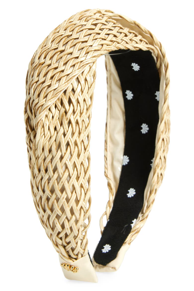 Marlene Wicker Headband, Main, color, NATURAL