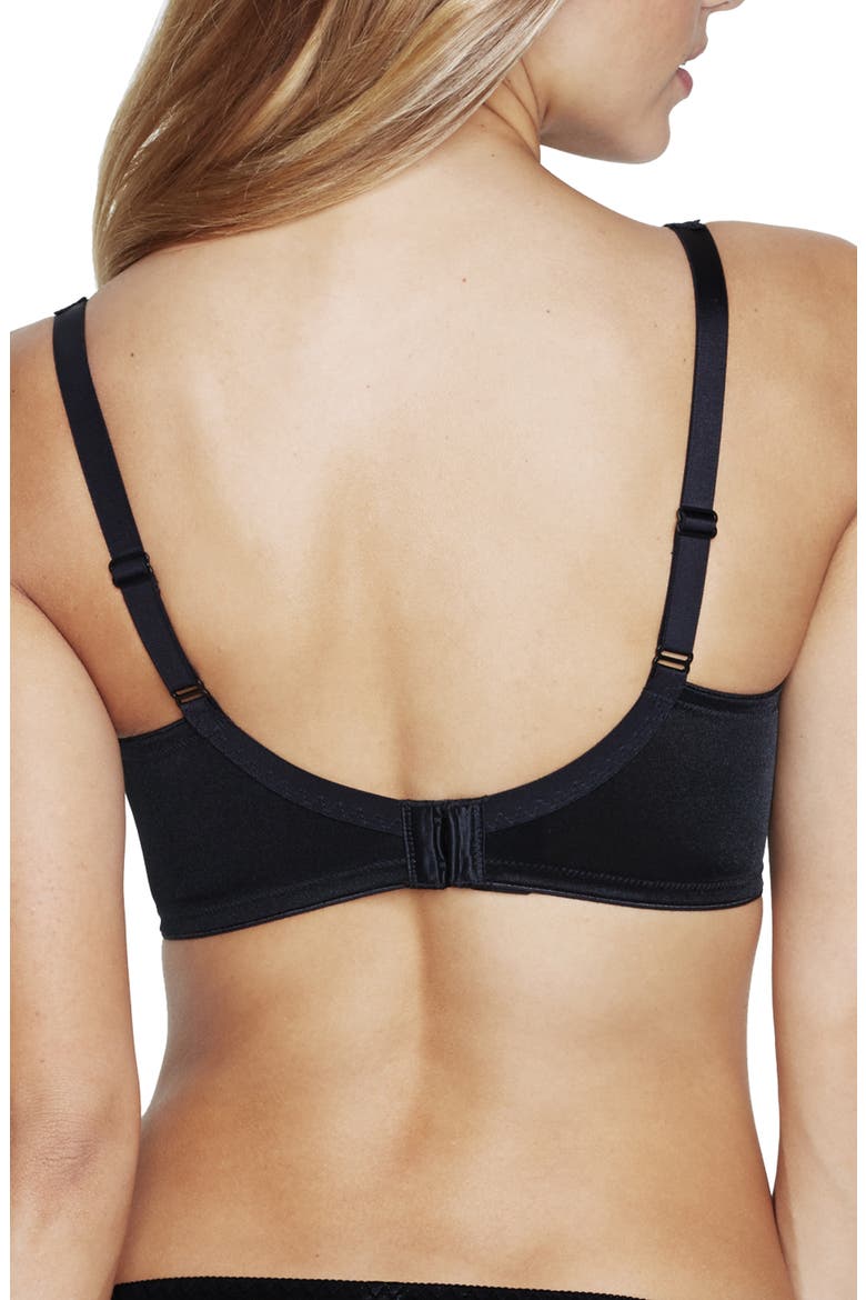 Julian Wirefree Minimizer Bra, Alternate, color, BLACK