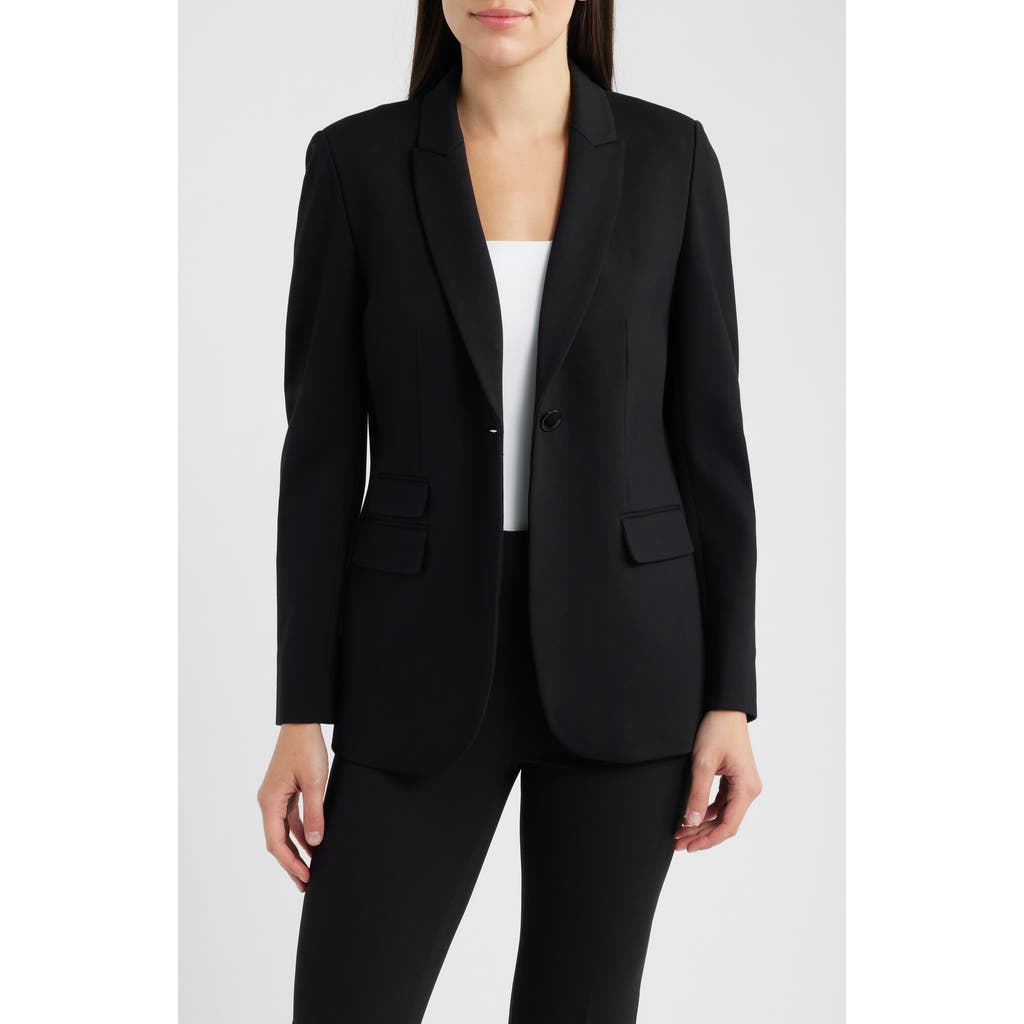 Anne Klein Triple Pocket Jacket in Anne Black at Nordstrom, Size 10