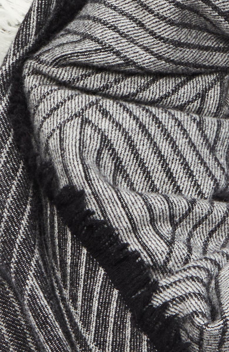 TOTEME Monogram Stripe Wool Blanket Scarf, Alternate, color,