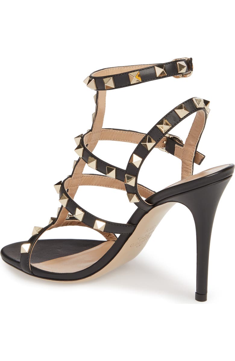 Valentino Garavani 'Rockstud' Ankle Strap Sandal, Alternate, color,